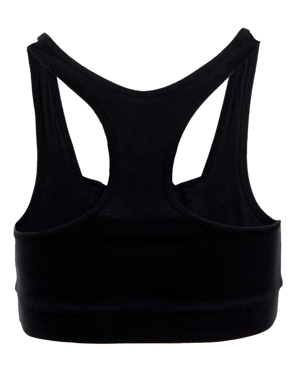 Front View of Black Women's Sweetheart Sports Bra - BW2701