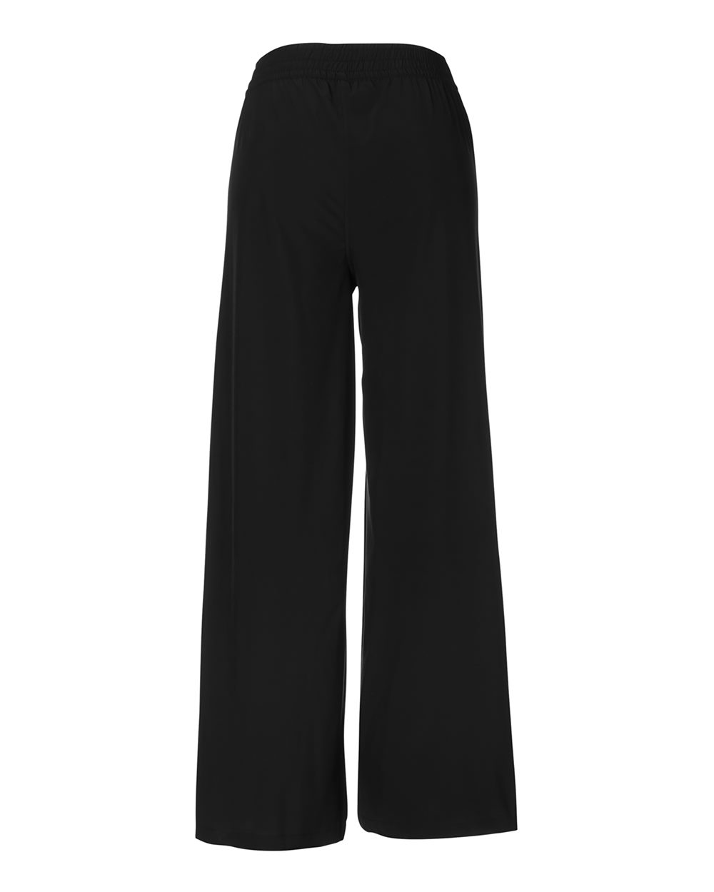 Rear View of Black Women's Sydney Wide Leg Pant - PDP7057