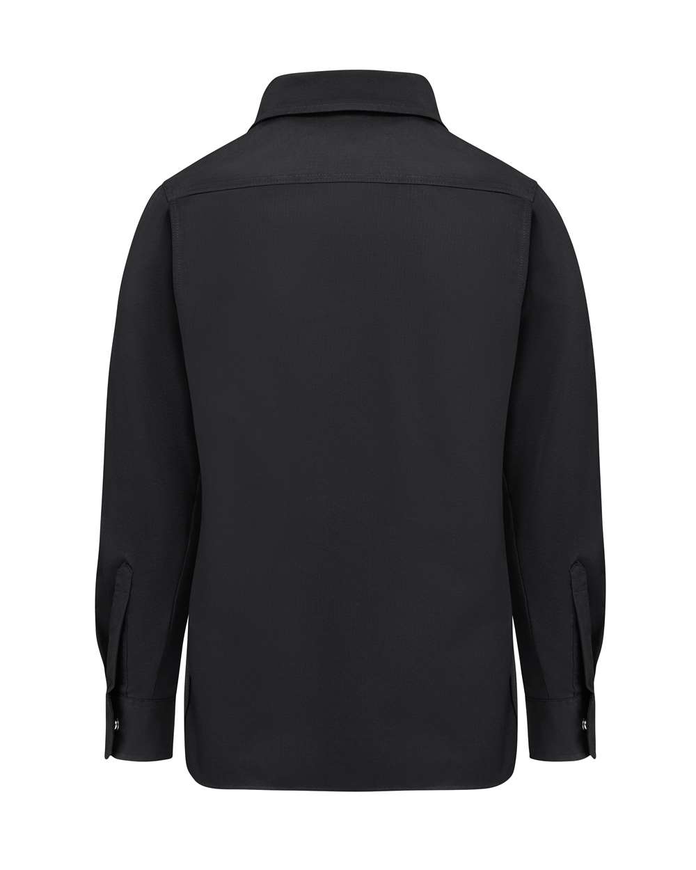 Front View of Black Women's Tactical Long Sleeve Shirt - FL94