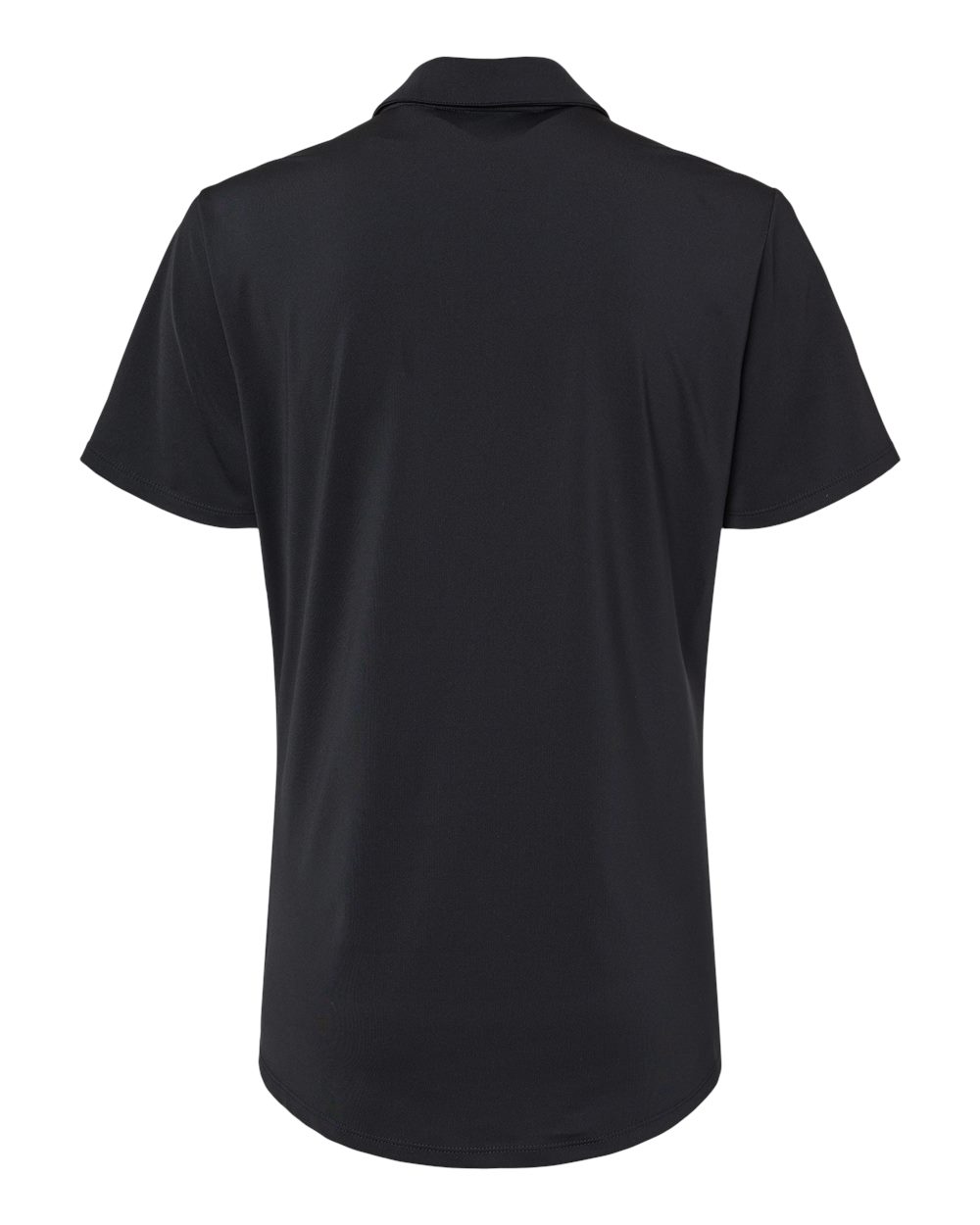 Front View of Black Women's Ultimate Solid Polo - A515