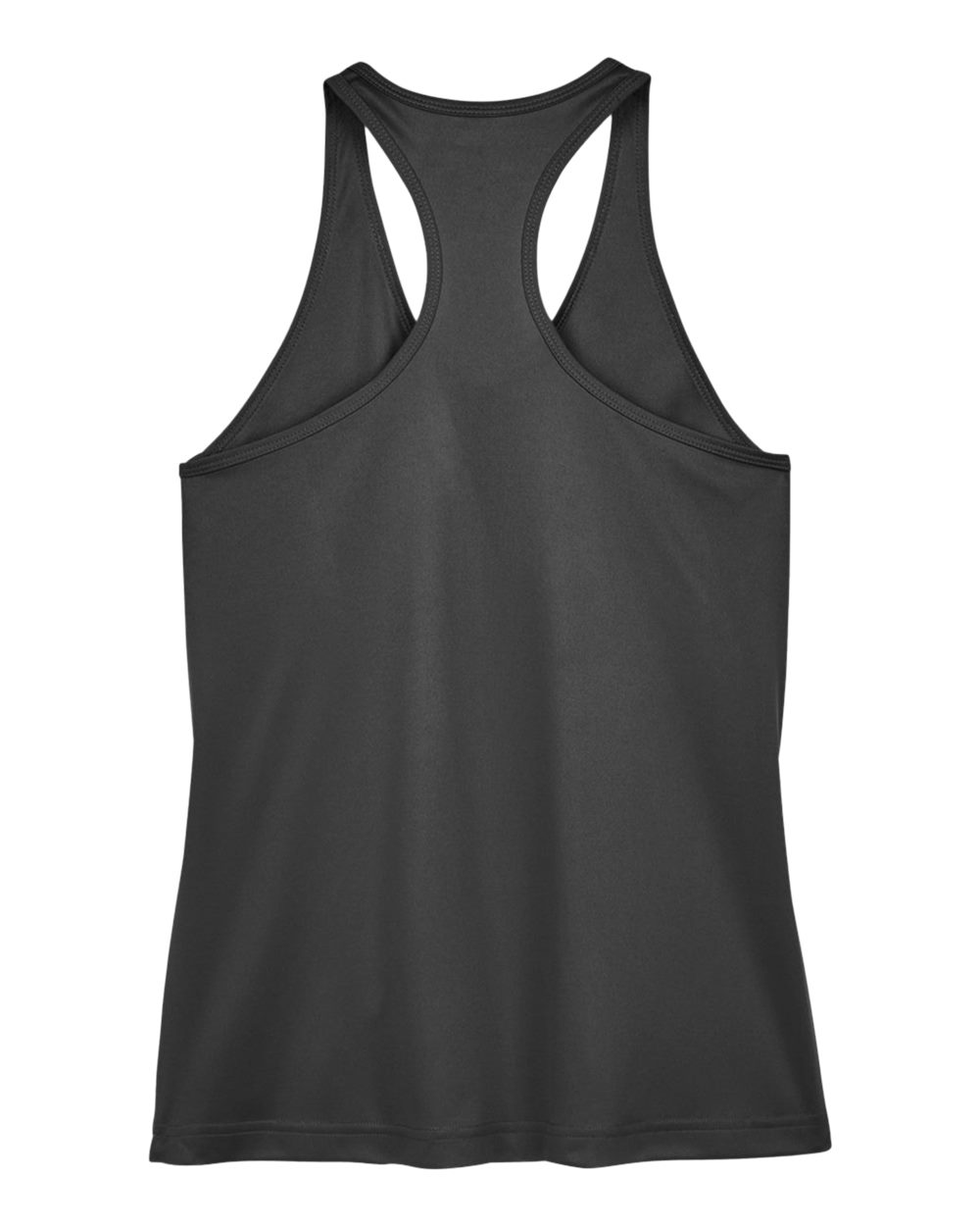 Front View of Black Women's Zone Performance Racerback Tank - TT11WRC