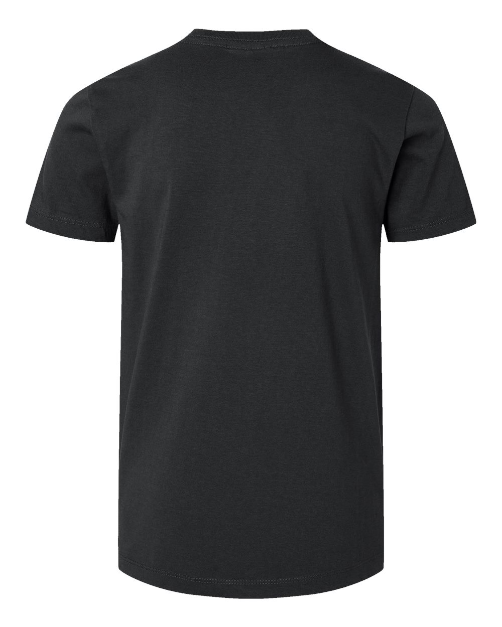 Front View of Black Youth Classic T-Shirt - 202