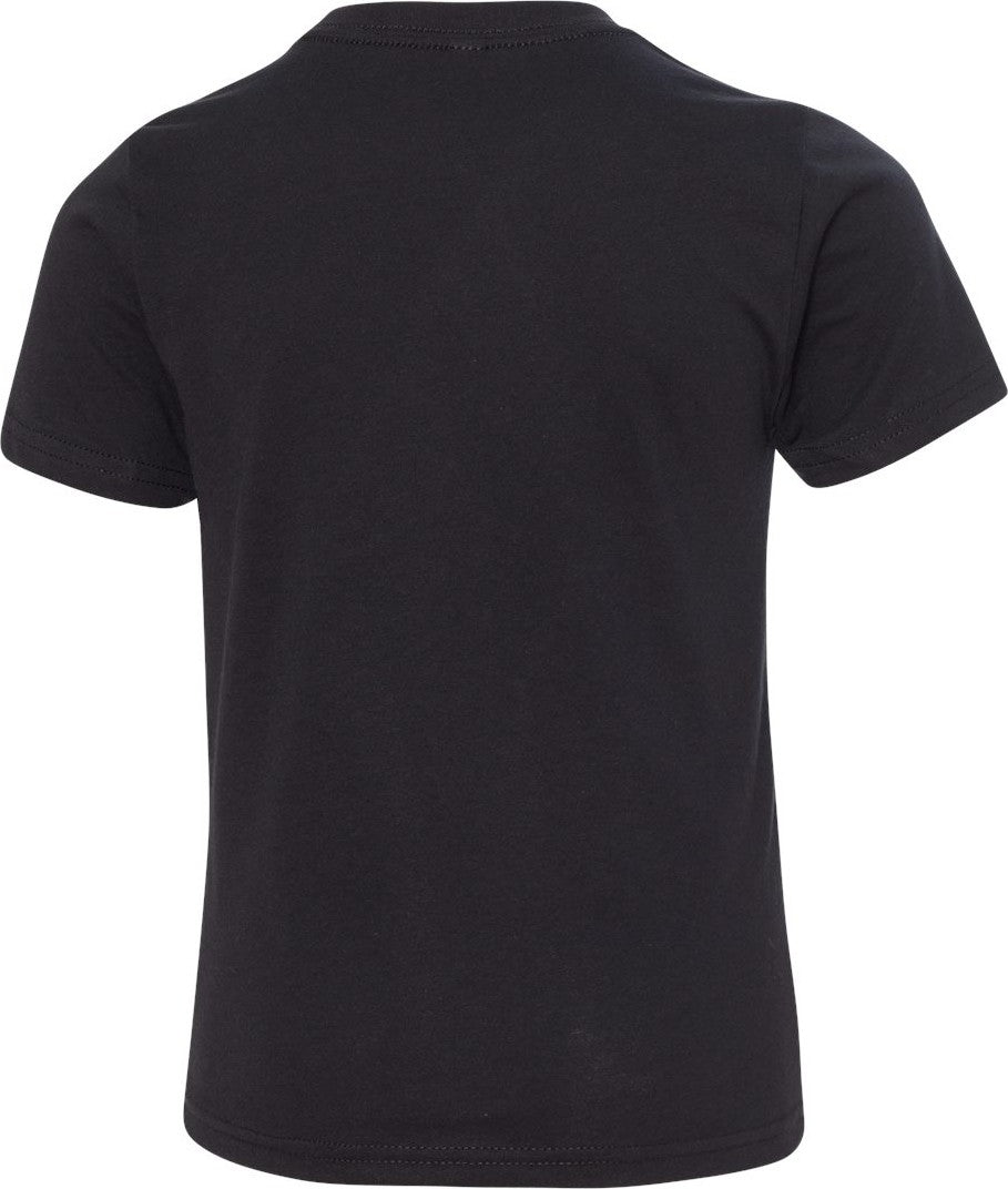 Rear View of Black Youth CVC T-Shirt - 3312