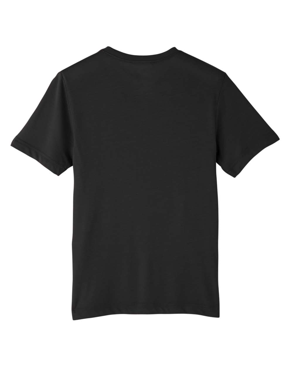 Front View of Black Youth Fusion ChromaSoft™ Performance T-Shirt - CE111Y