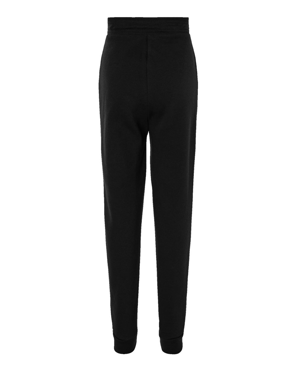 Front View of Black Youth Jogger Sweatpants - 3727Y