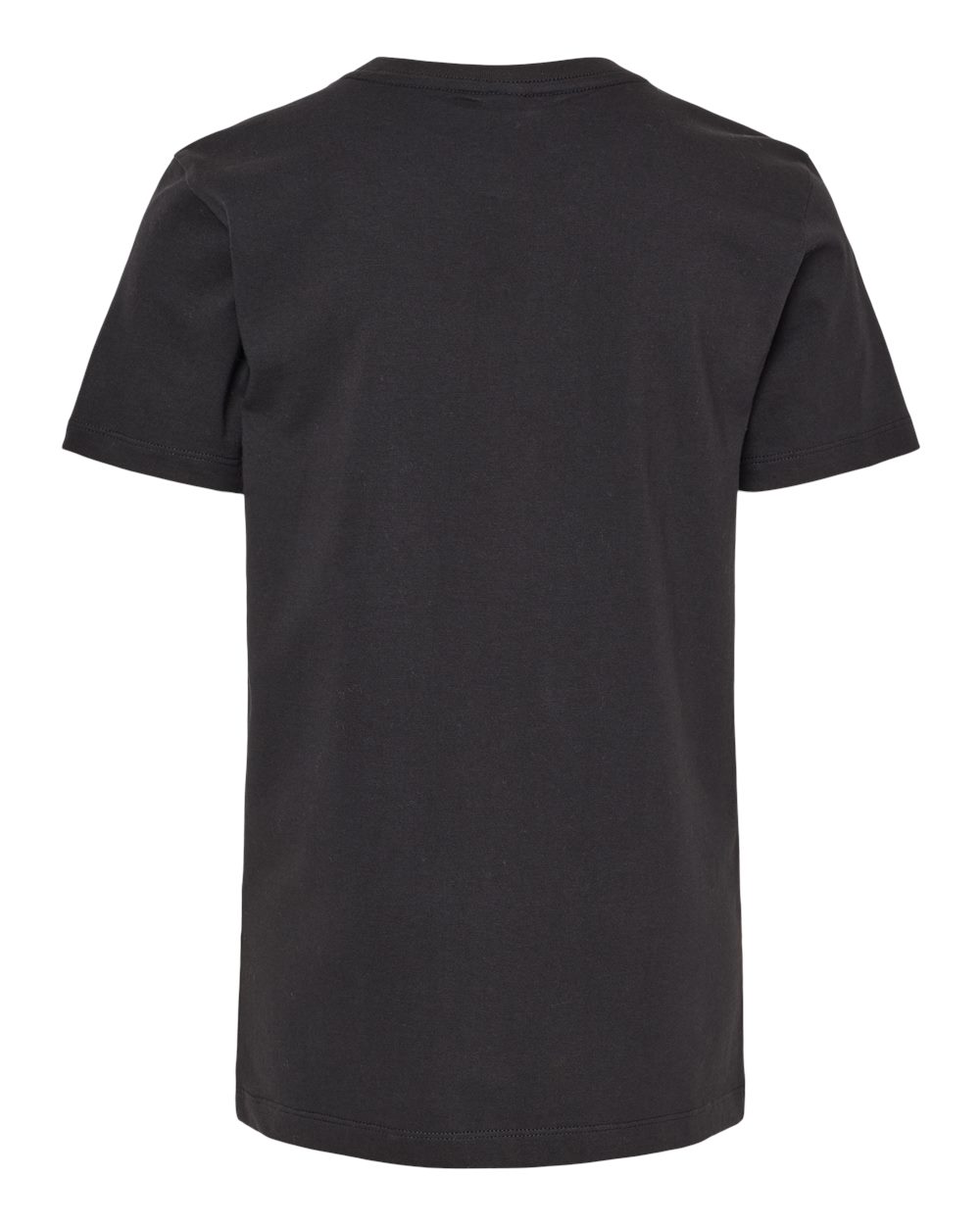 Rear View of Black Youth Organic T-Shirt - 402
