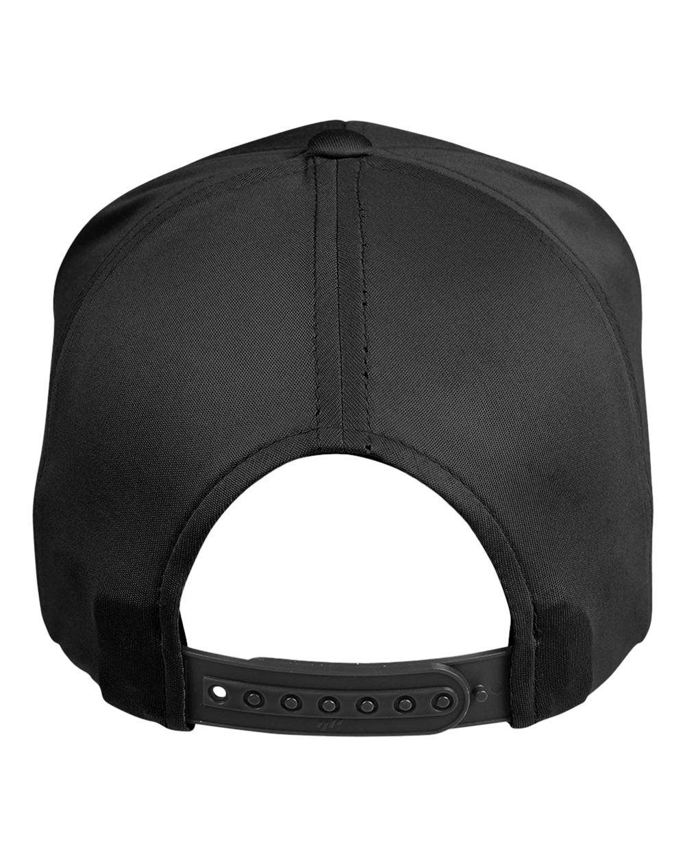 Front View of Black Yupoong® Zone Performance Cap - TT801