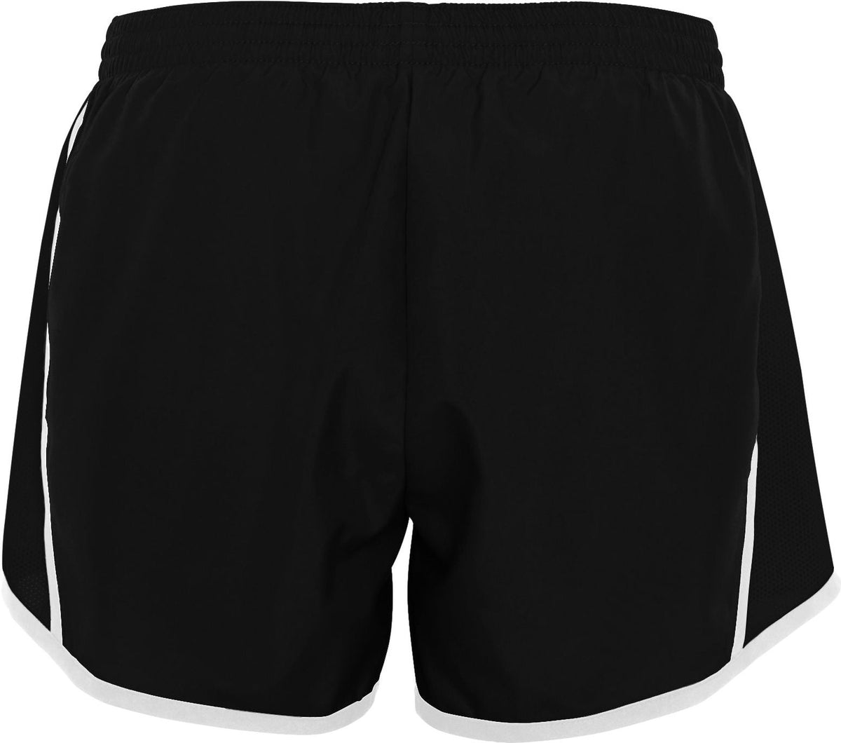 Rear View of BLACK/BLACK/WHITE GIRLS PULSE TEAM SHORT