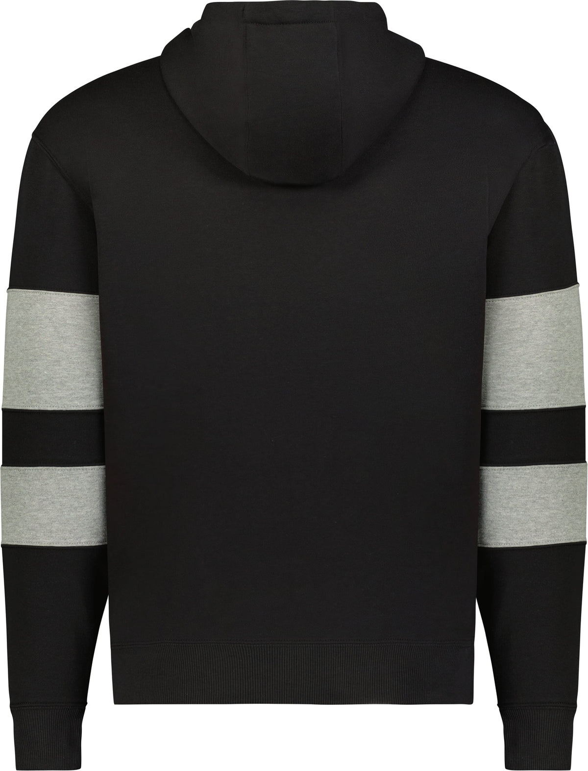 Rear View of BLACK/CHARCOAL HEATHER JACKSON WAY HOODIE