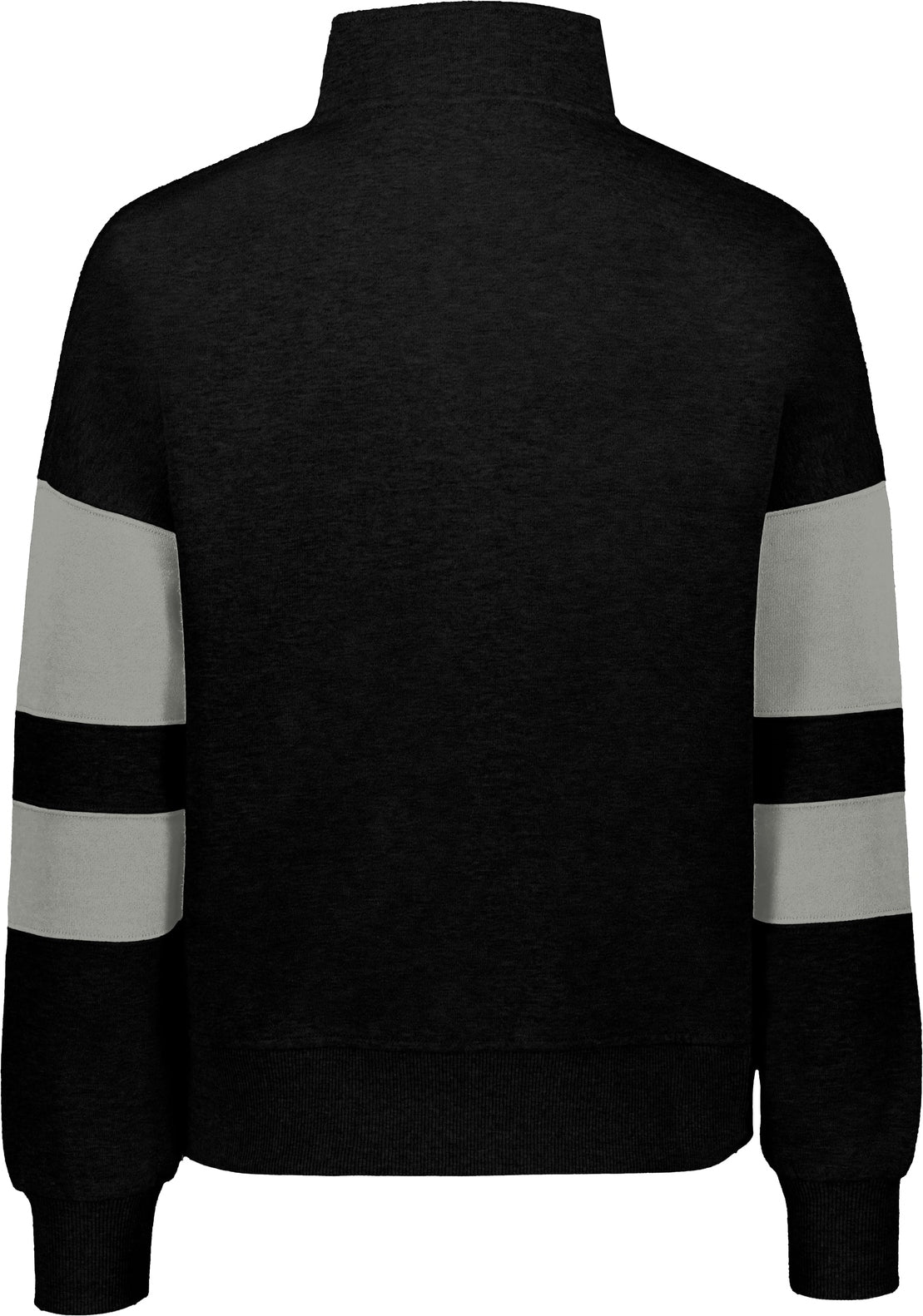 Rear View of BLACK/CHARCOAL HEATHER JACKSON WAY LDS PULLOVER