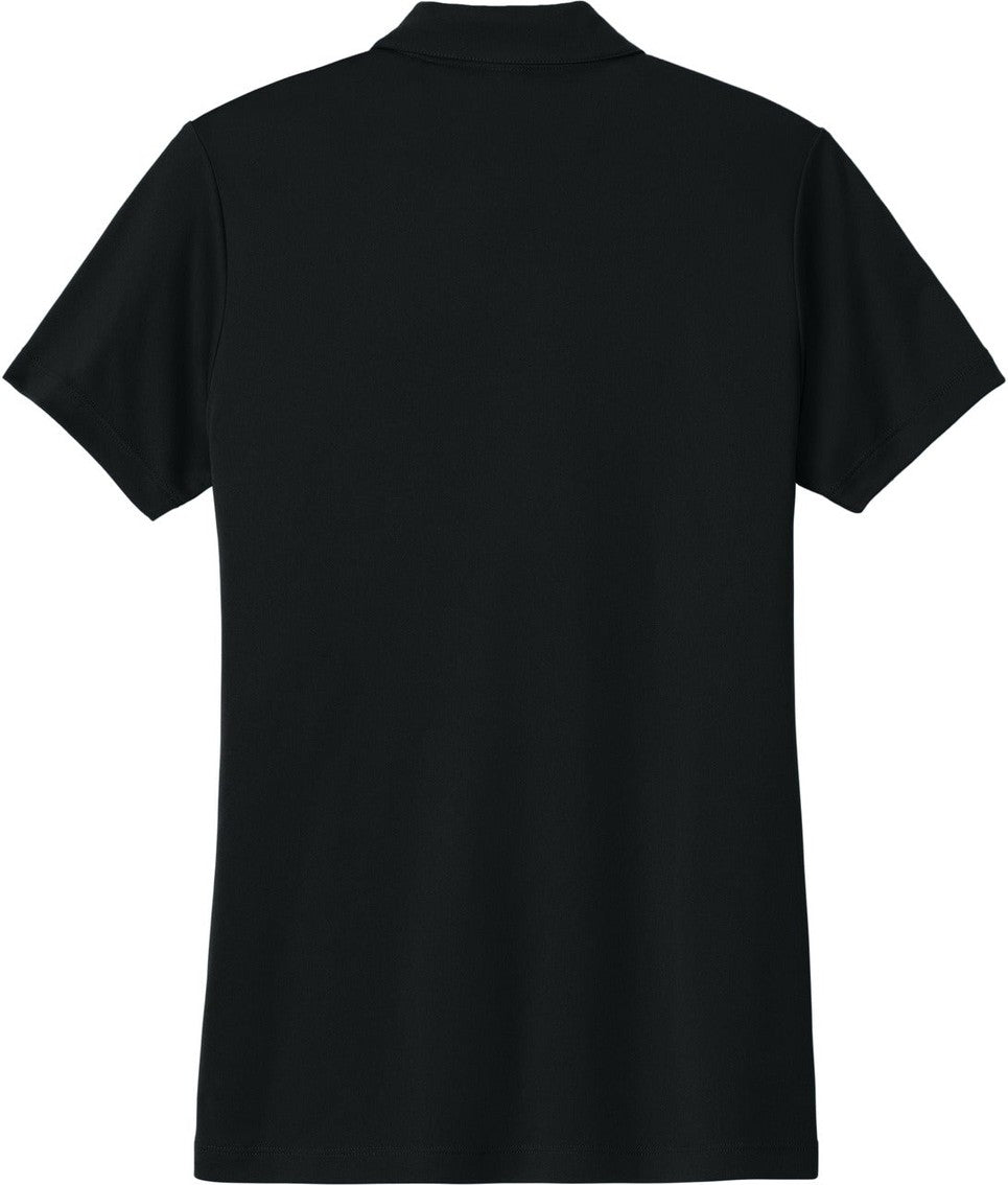 Front View of Black/Gold Sport-Tek Women's Competitor United Polo LST104