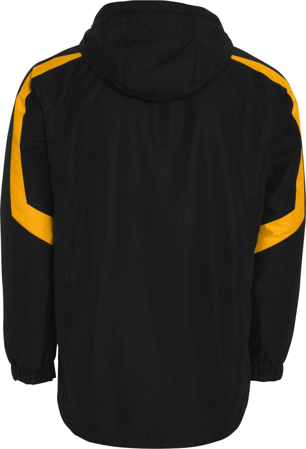Rear View of BLACK/LIGHT GOLD CHARGER JACKET