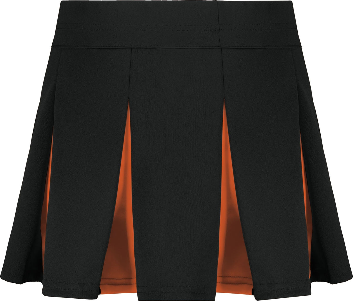 Rear View of BLACK/ORANGE GIRLS LIBERTY SKIRT