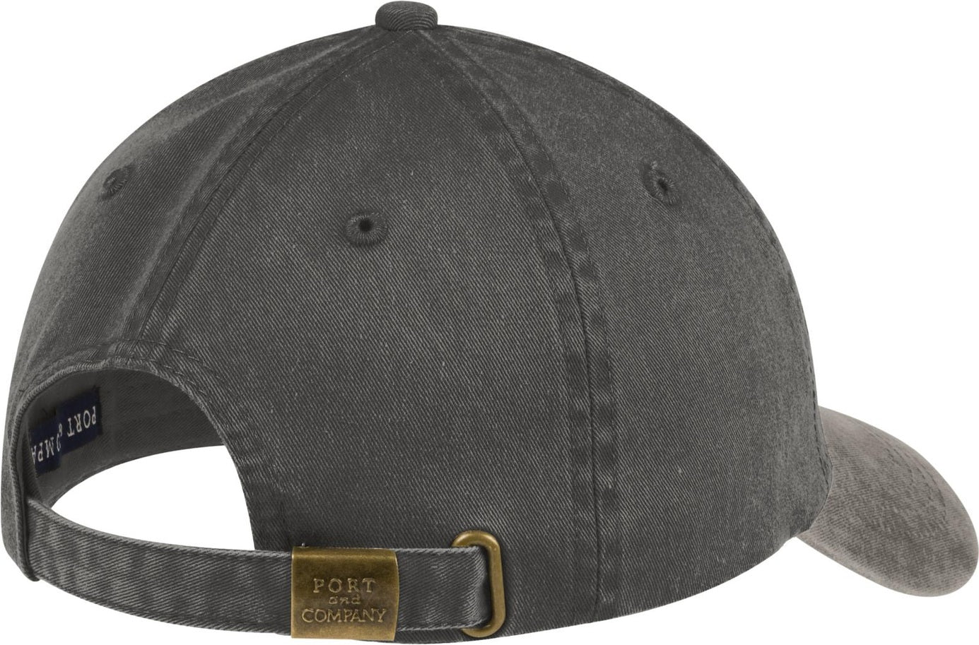 Black/Pebble Port Authority Two-Tone Pigment-Dyed Cap. CP83