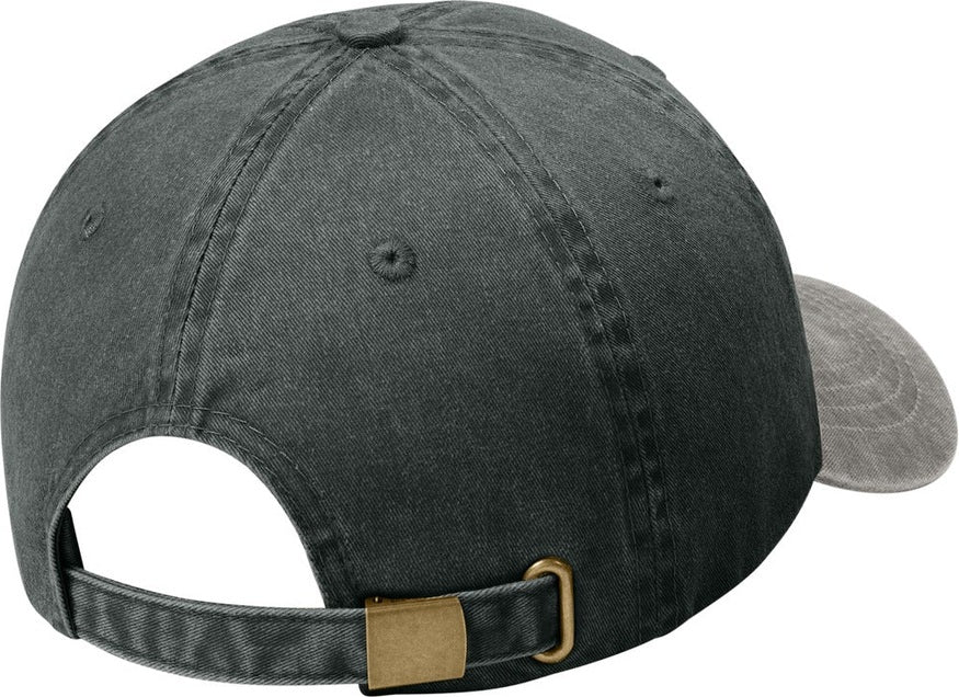 Black/Pebble Port Authority Two-Tone Pigment-Dyed Cap. CP83