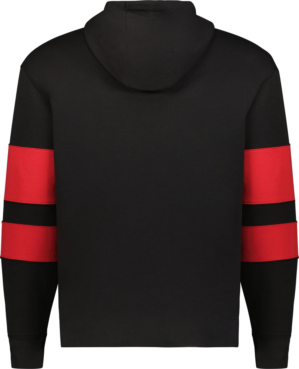 Rear View of BLACK/SCARLET YTH JACKSON WAY HOODIE