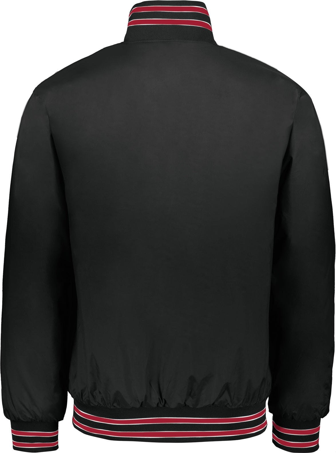 Rear View of BLACK/SCARLET/WHITE HERITAGE JACKET