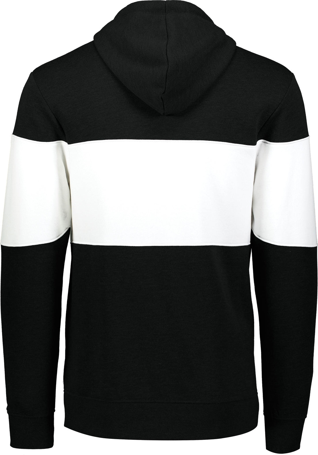 Rear View of BLACK/WHITE ALL-AMERICAN HOODIE
