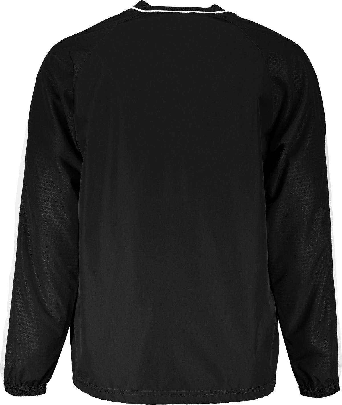 Rear View of BLACK/WHITE BIONIC PULLOVER WINDSHIRT