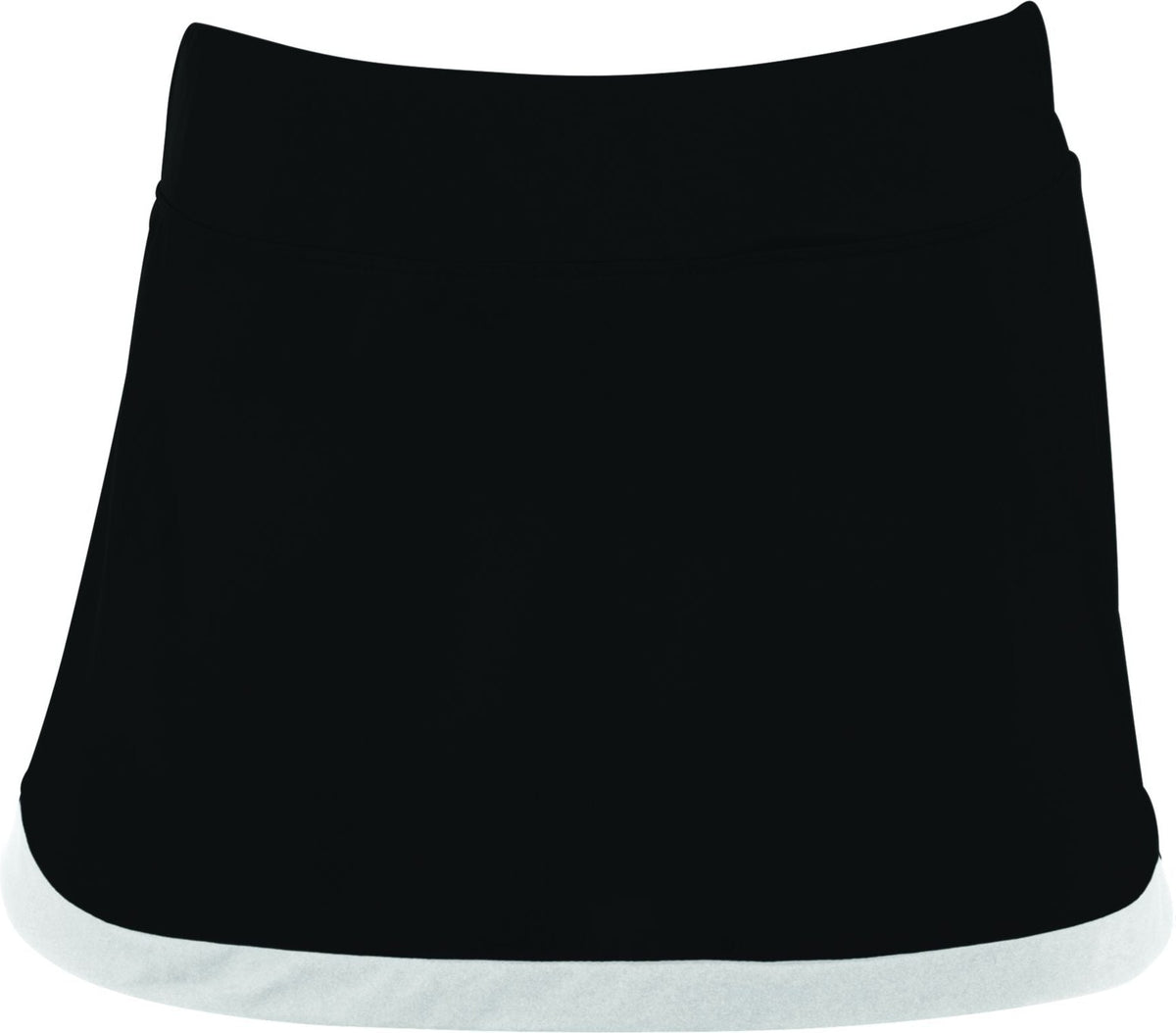 Rear View of BLACK/WHITE LDS ACTION COLOR BLOCK SKORT