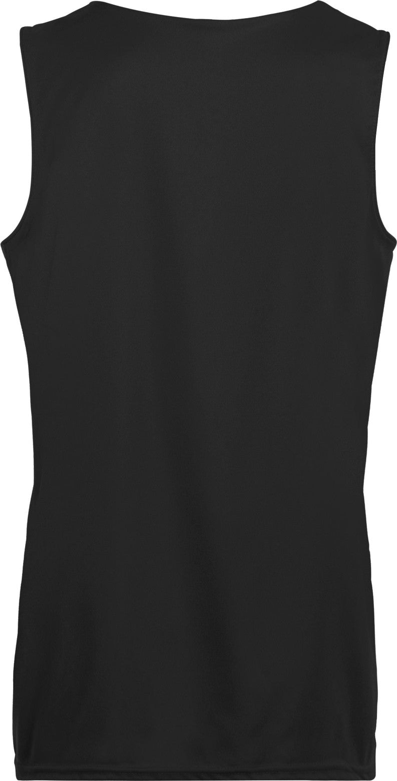 Rear View of BLACK/WHITE LDS REVERSIBLE WICKING TANK