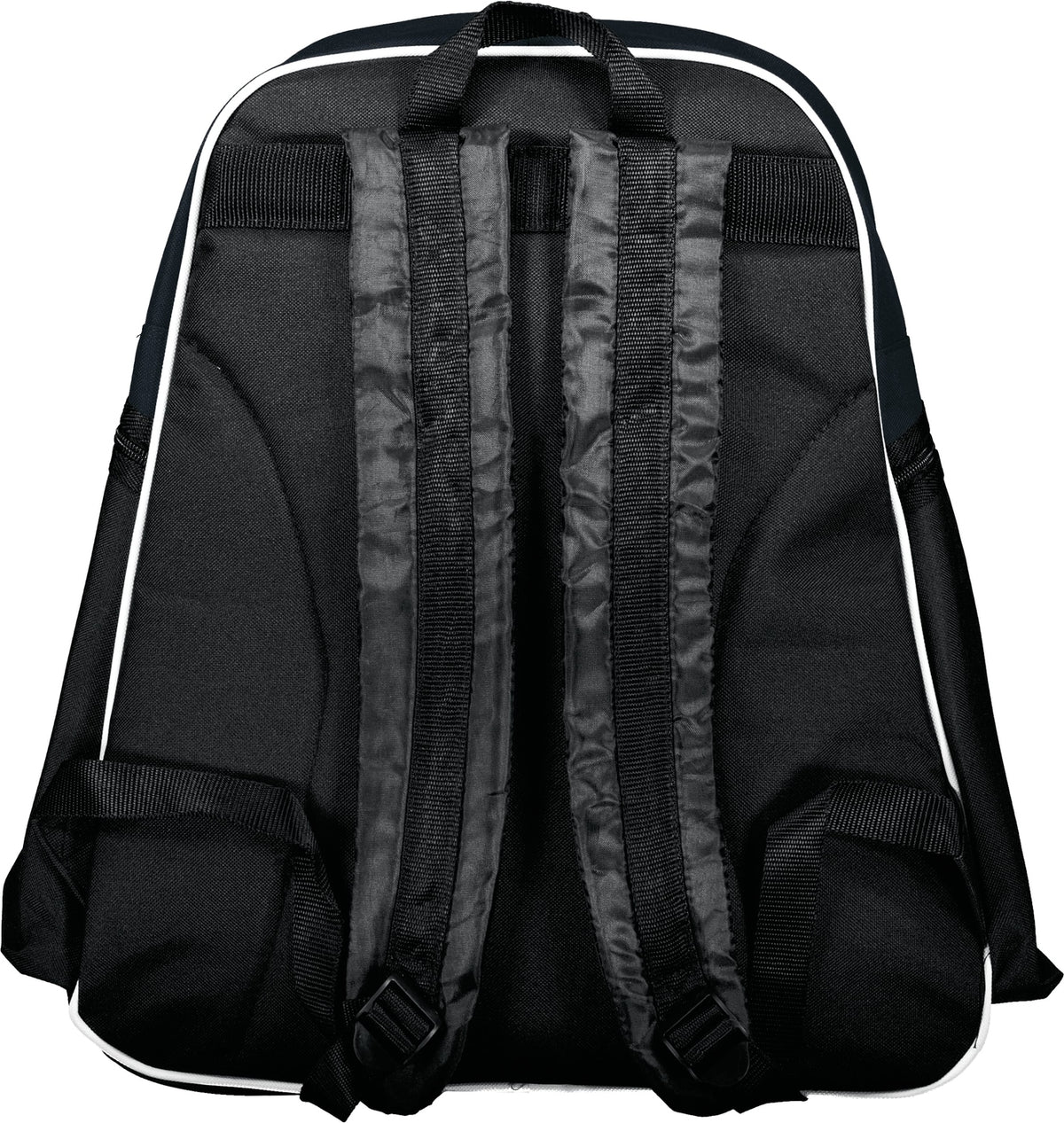 Rear View of BLACK/WHITE PLAYER BACKPACK