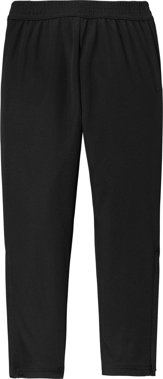 Rear View of Blk/Blk Sport-Tek Youth Travel Pant YPST800