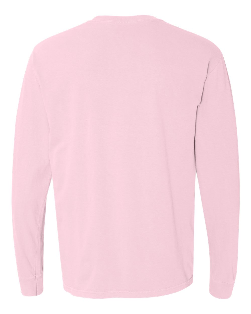 Front View of Blossom Garment-Dyed Heavyweight Long Sleeve T-Shirt - 6014
