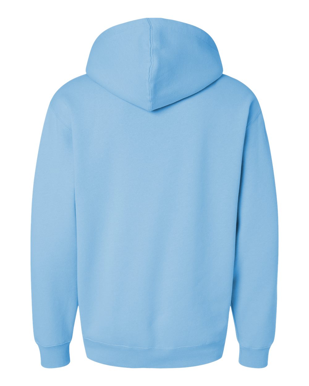 Front View of Blue Aqua Heavyweight Hooded Sweatshirt - IND4000