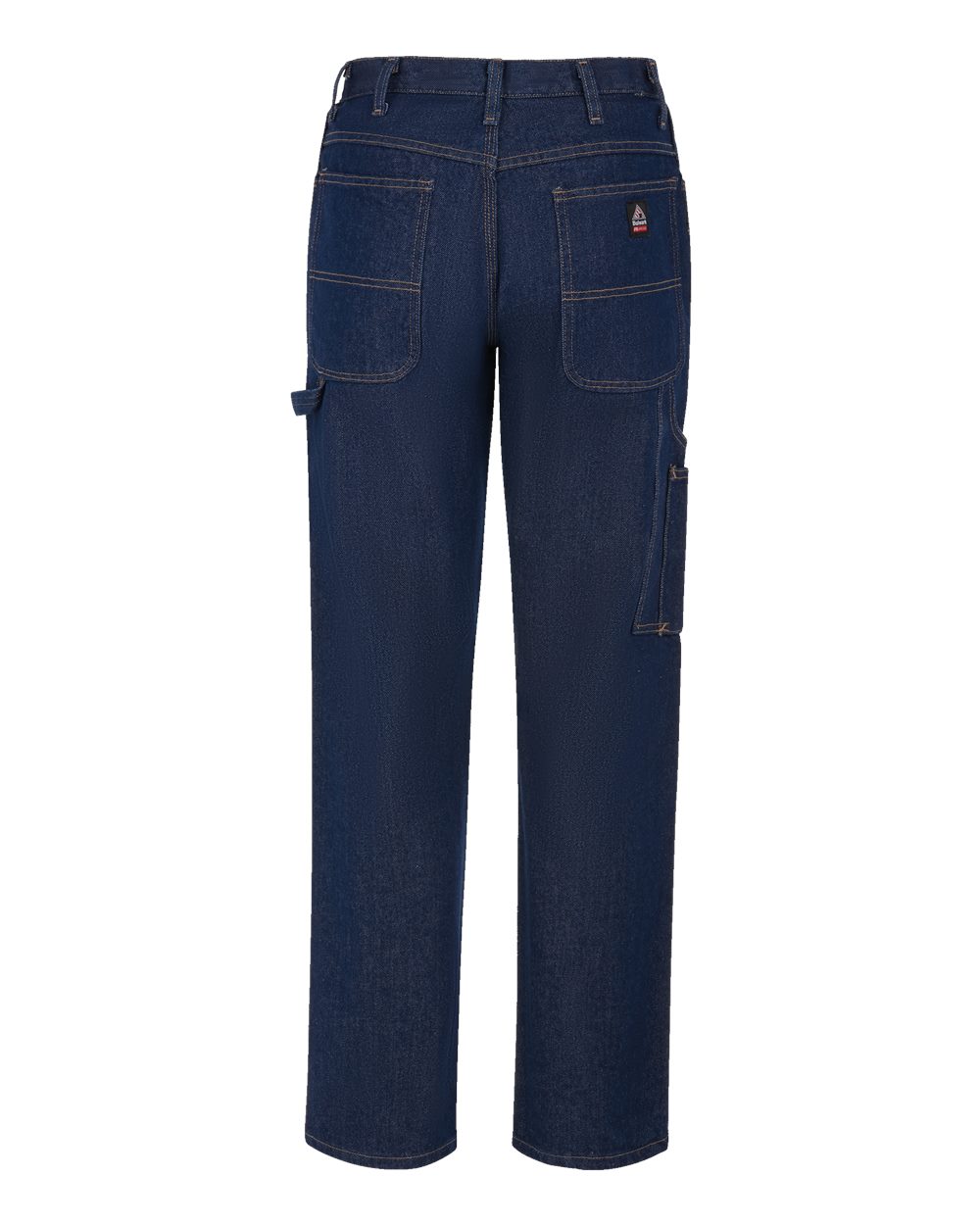 Front View of Blue Denim - 30I Flame Resistant Pre-Washed Denim Dungaree - PEJ8