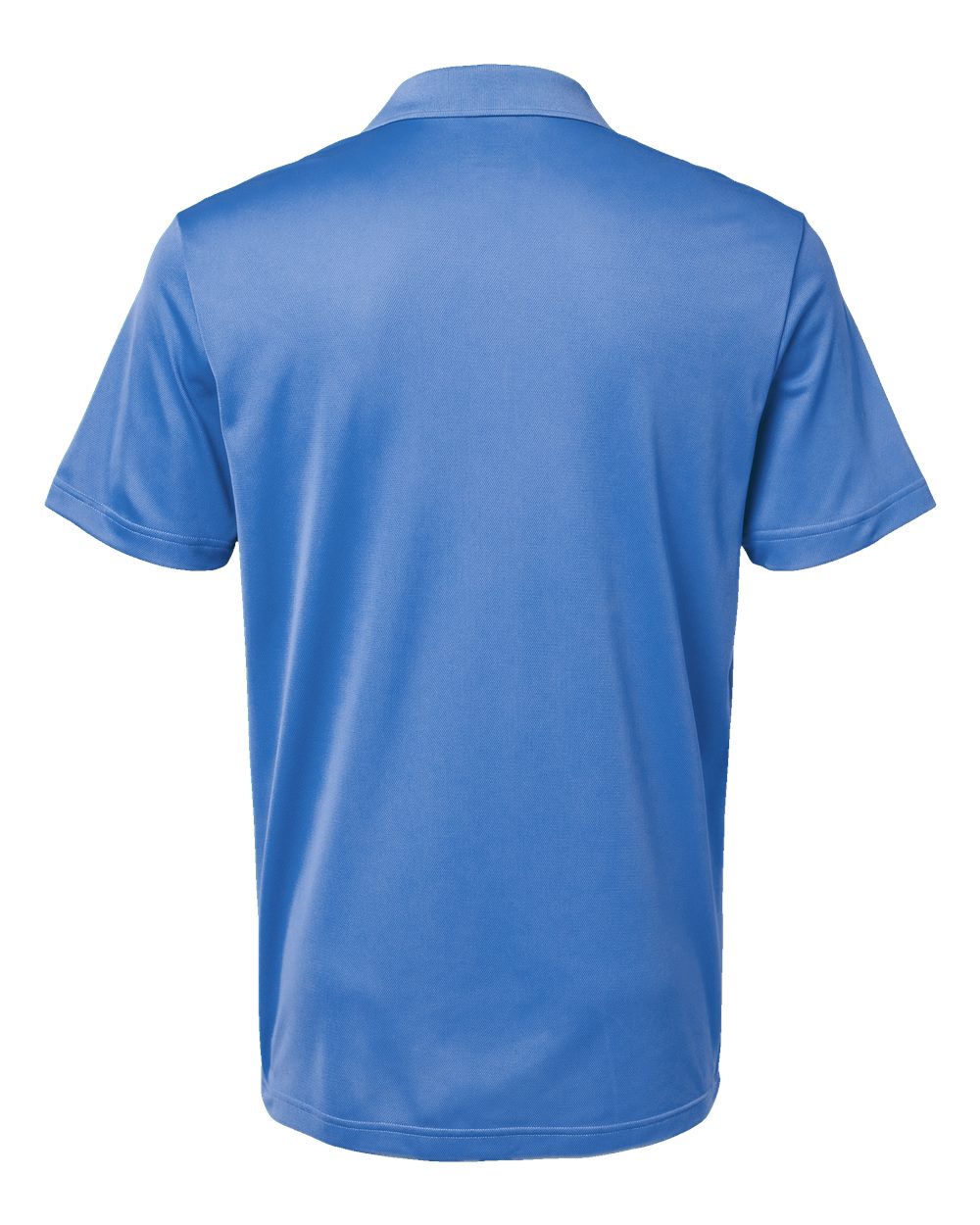 Rear View of Blue Fusion Basic Sport Polo - A430 plain