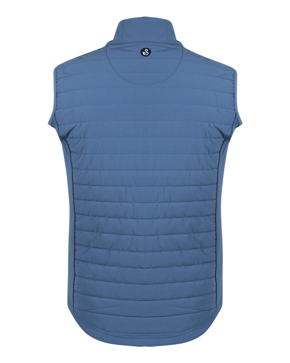 Rear View of Blue Horizon Men's Warren Vest - O90014 plain