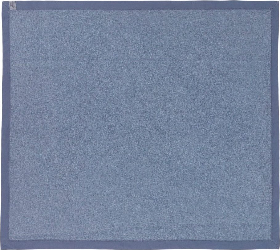 Rear View of Blue Jean Garment-Dyed Fleece Dorm Blanket - 15BT