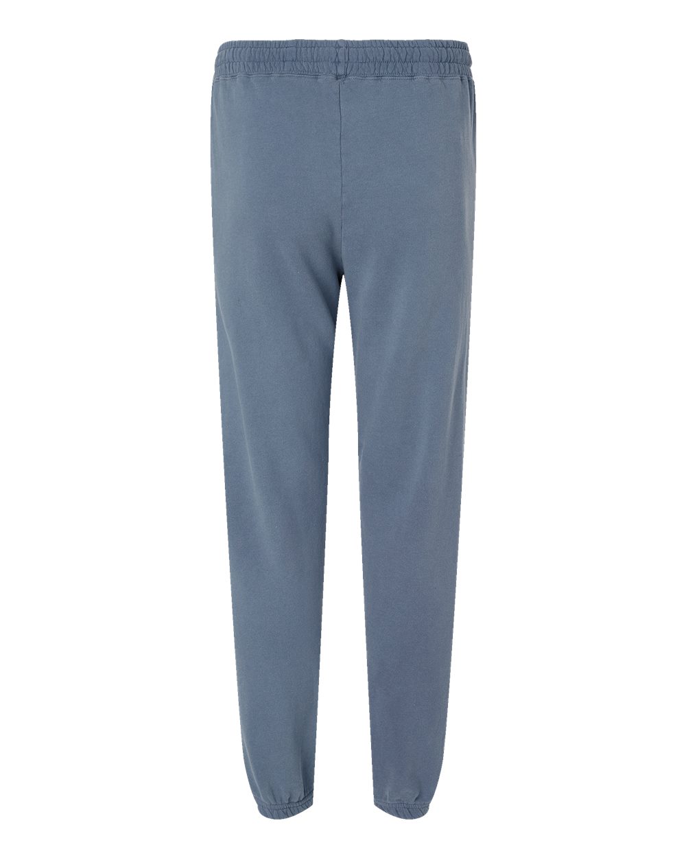 Rear View of Blue Jean Garment-Dyed Lightweight Fleece Sweatpants - 1469