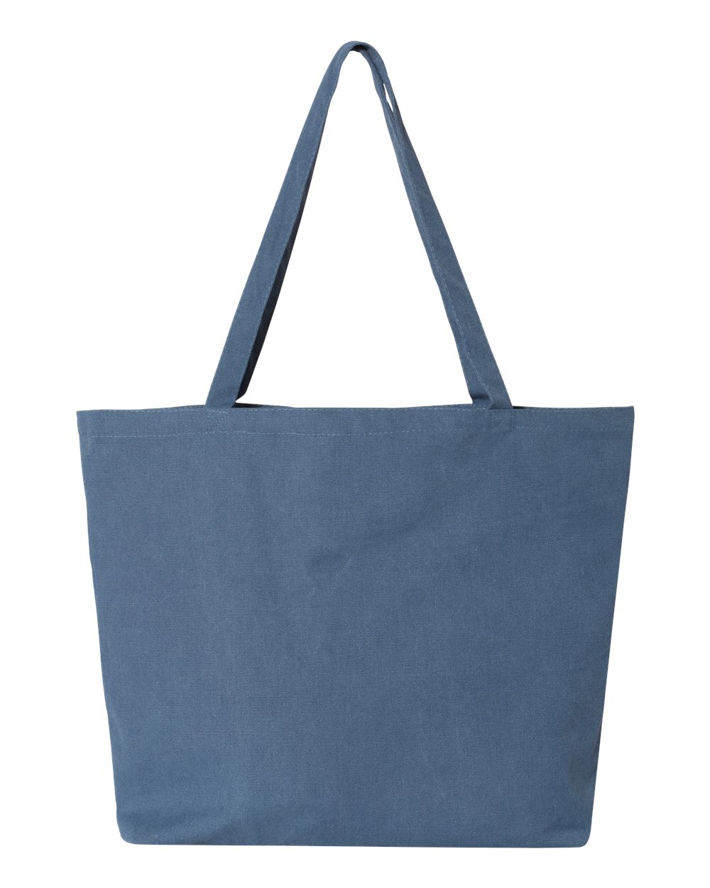 Front View of Blue Jean Seaside Pigment-Dyed Large Tote - 8507