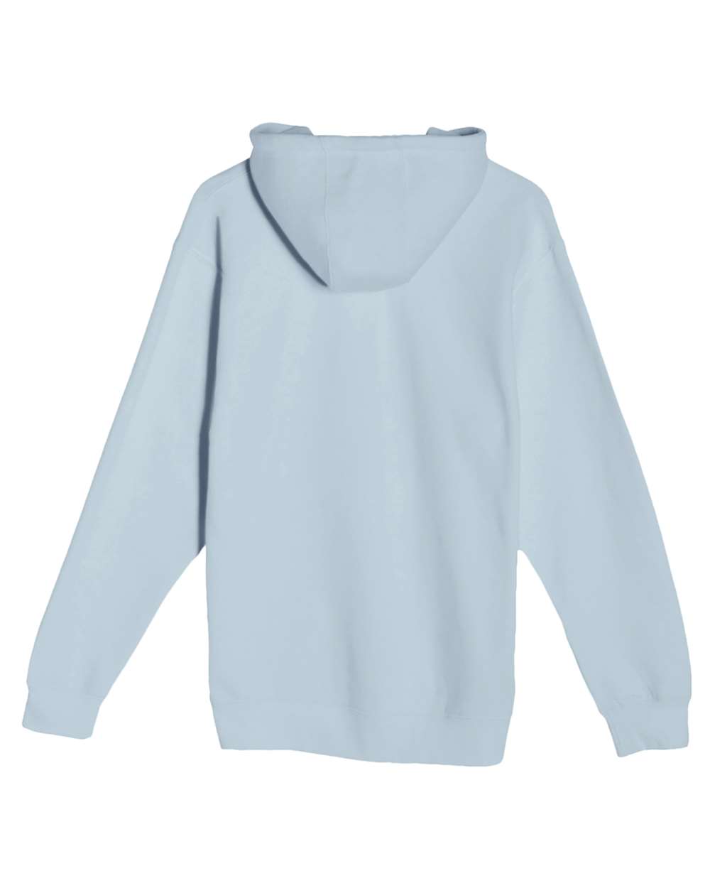 Rear View of Blue Mist Premium Pullover Hooded Sweatshirt - LS14001
