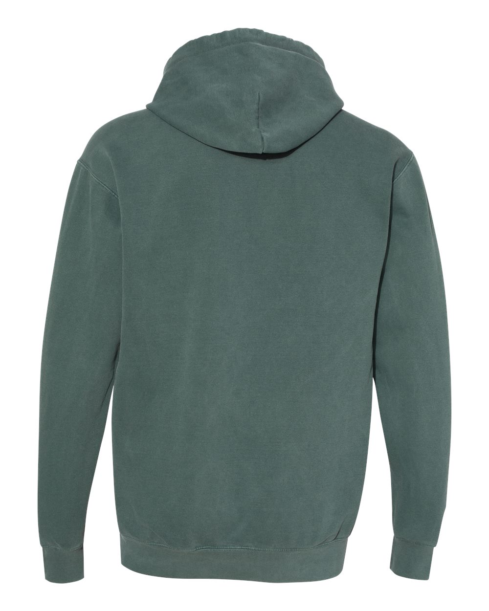 Front View of Blue Spruce Garment-Dyed Hooded Sweatshirt - 1567