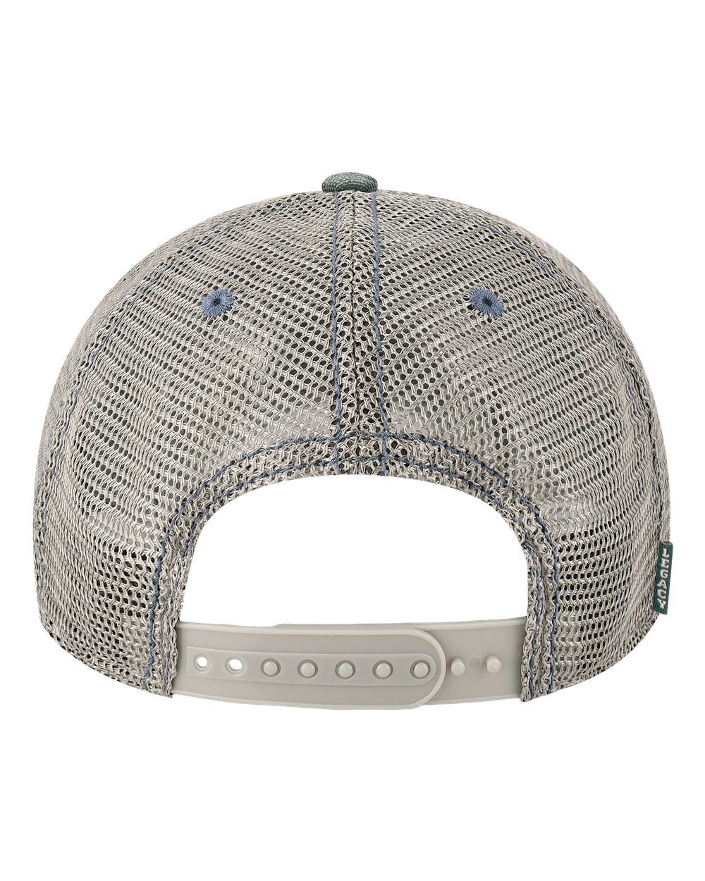 Front View of Blue Steel/ Grey Dashboard Trucker Cap - DTA