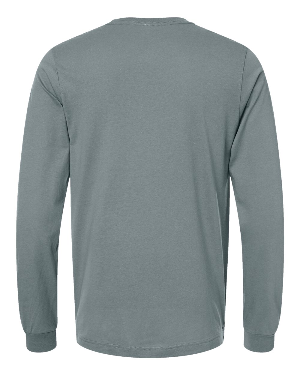 Front View of Blue Storm Jersey Long Sleeve Tee - 3501