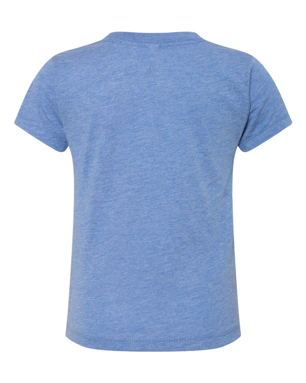 Front View of Blue Triblend Toddler Triblend Tee - 3413T