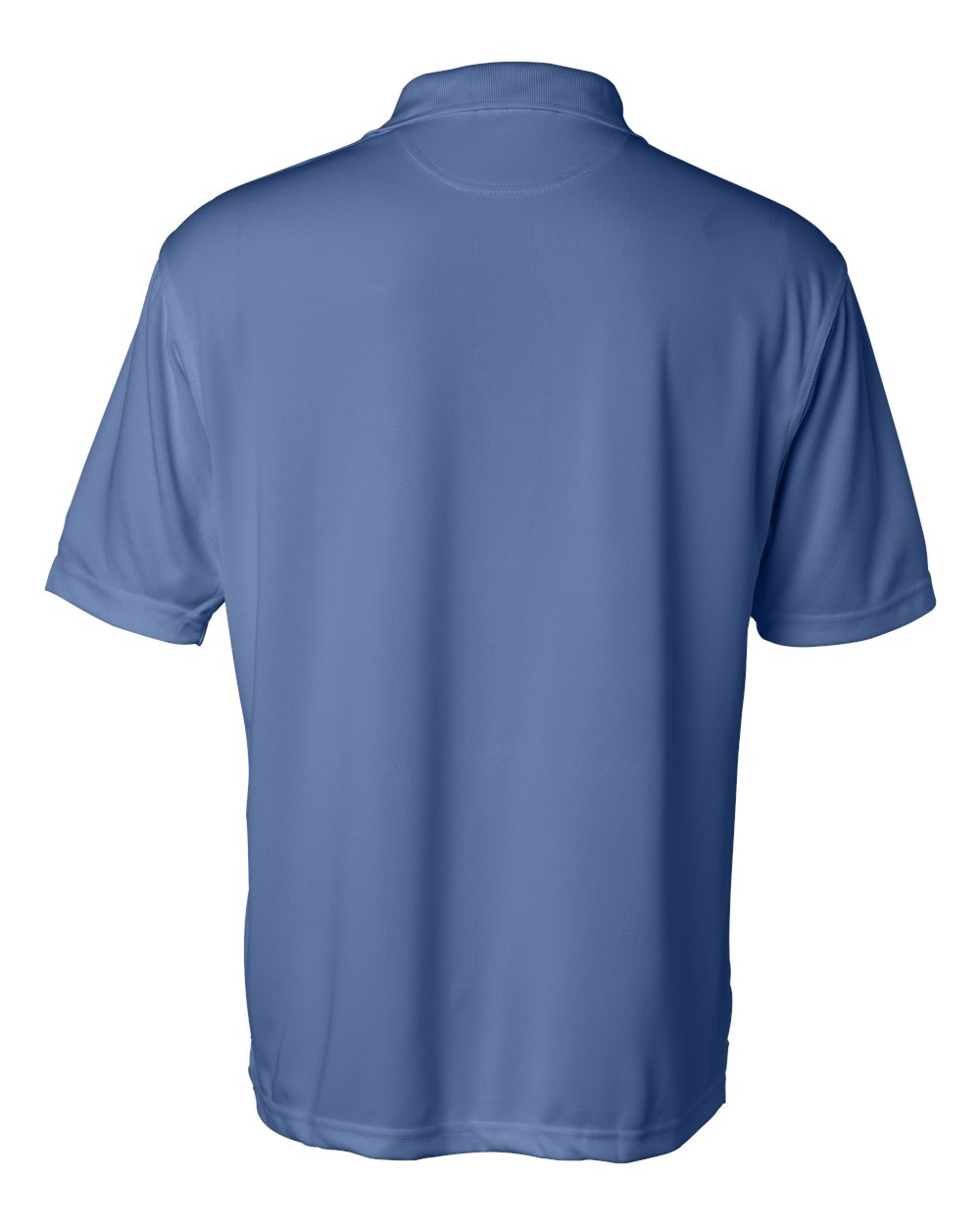 Rear View of Blueberry Moisture Free Mesh Polo - 0469