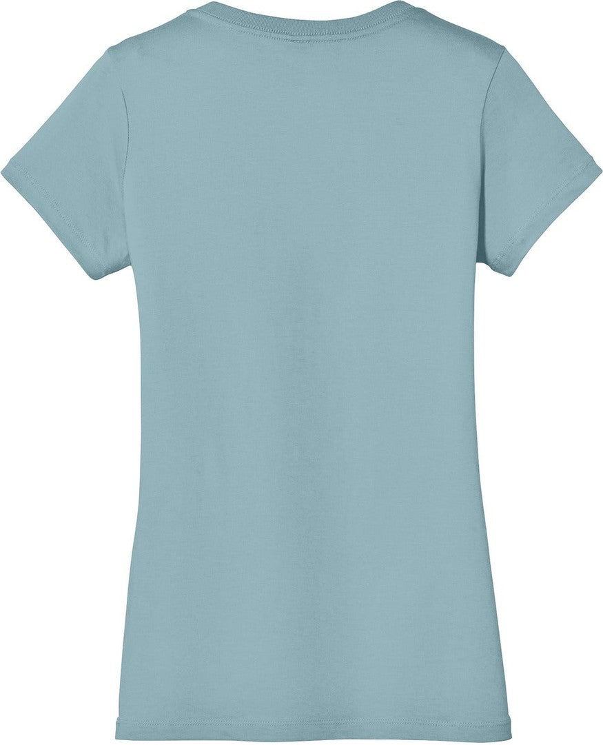 Rear View of BlueFog District - Women's Perfect Weight V-Neck Tee. DM1170L