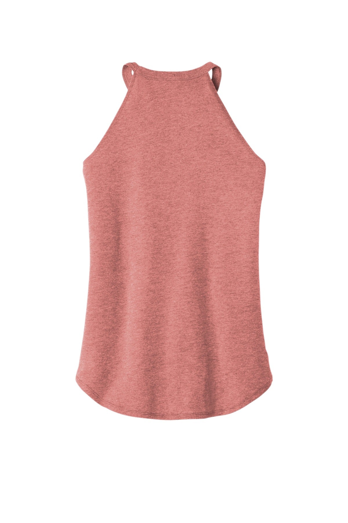 Front View of Blush Frost District Women's Perfect Tri Rocker Tank. DT137L