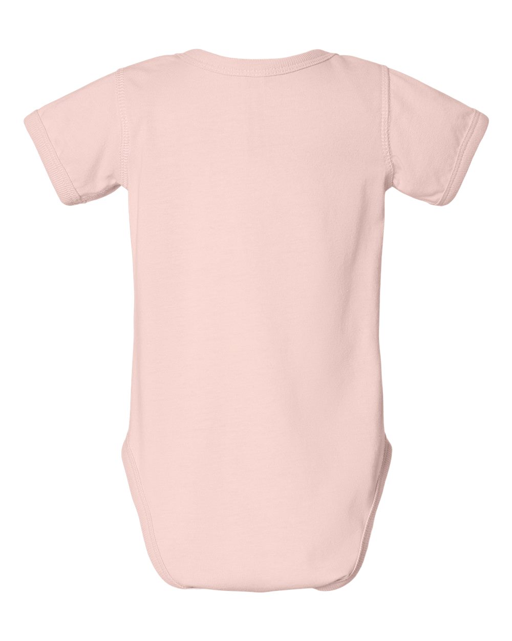 Rear View of Blush Infant Bamboo Bodysuit - 4425 plain