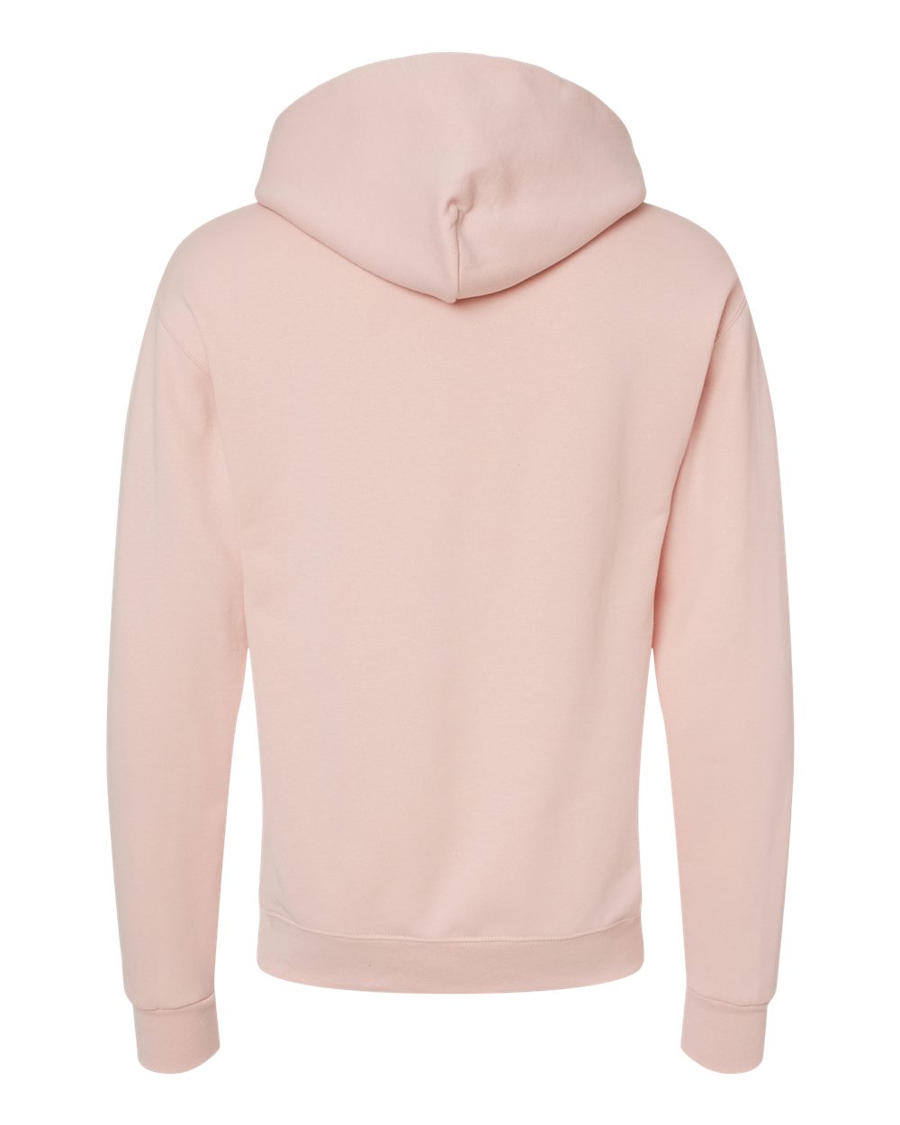 Front View of Blush Pink NuBlend® Hooded Sweatshirt - 996MR