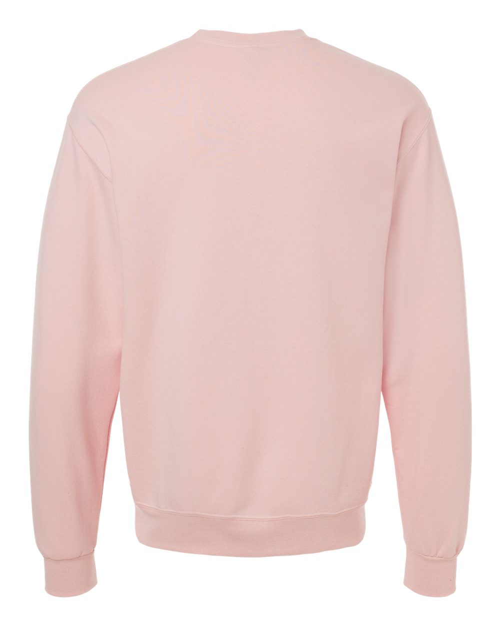Rear View of Blush Pink Ultimate CVC Crewneck Sweatshirt - IC48MR