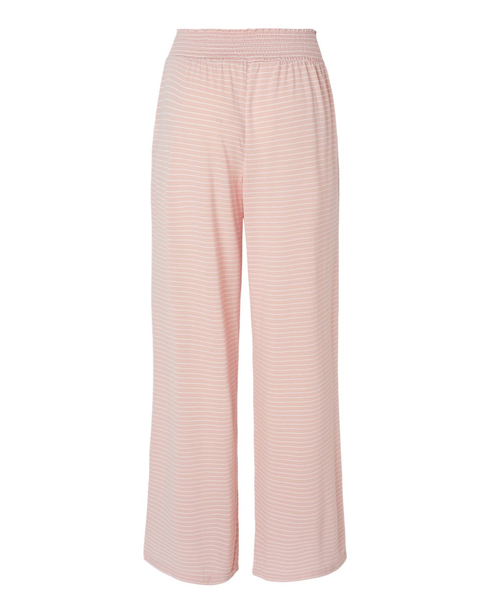 Front View of Blush/ White Women's Evelyn Pants - BW6615