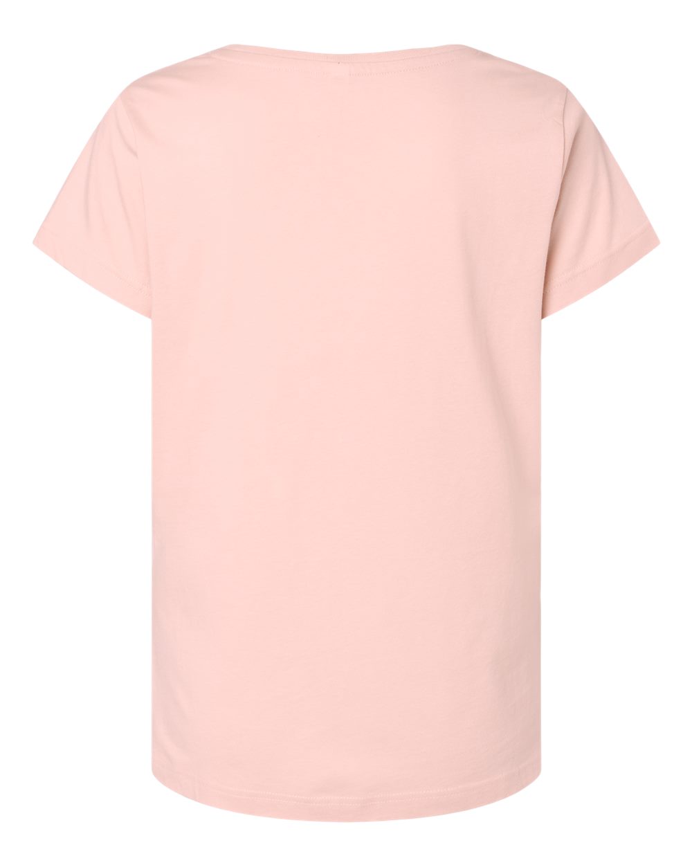 Rear View of Blush Women's Fine Jersey Tee - 3516
