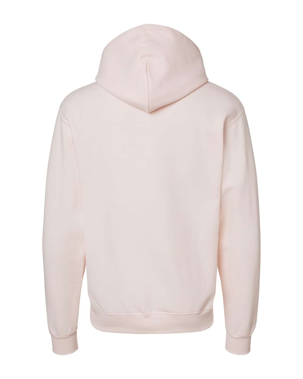 Rear View of Body Blush Powerblend® Hooded Sweatshirt - S700