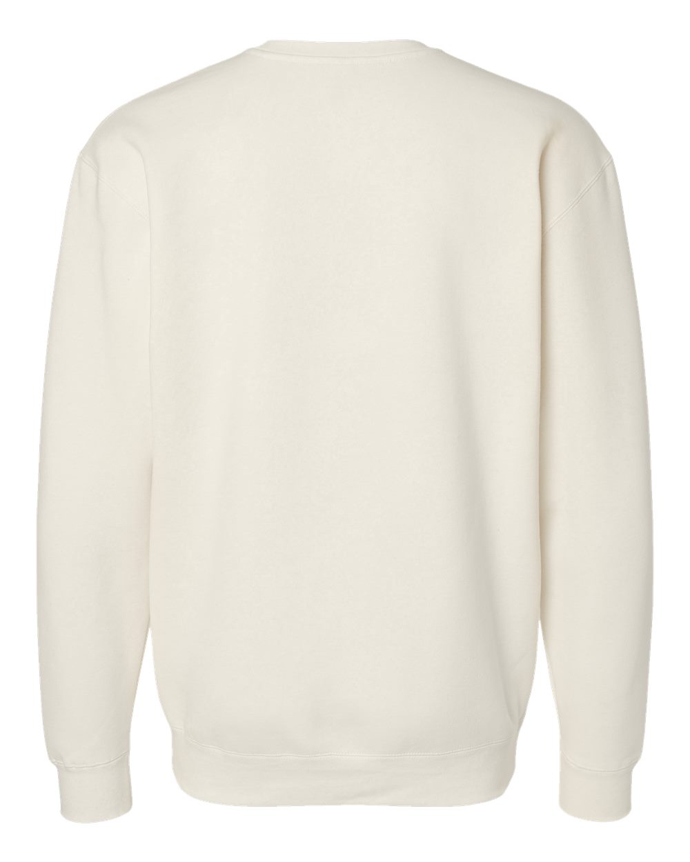 Front View of Bone Heavyweight Crewneck Sweatshirt - IND3000